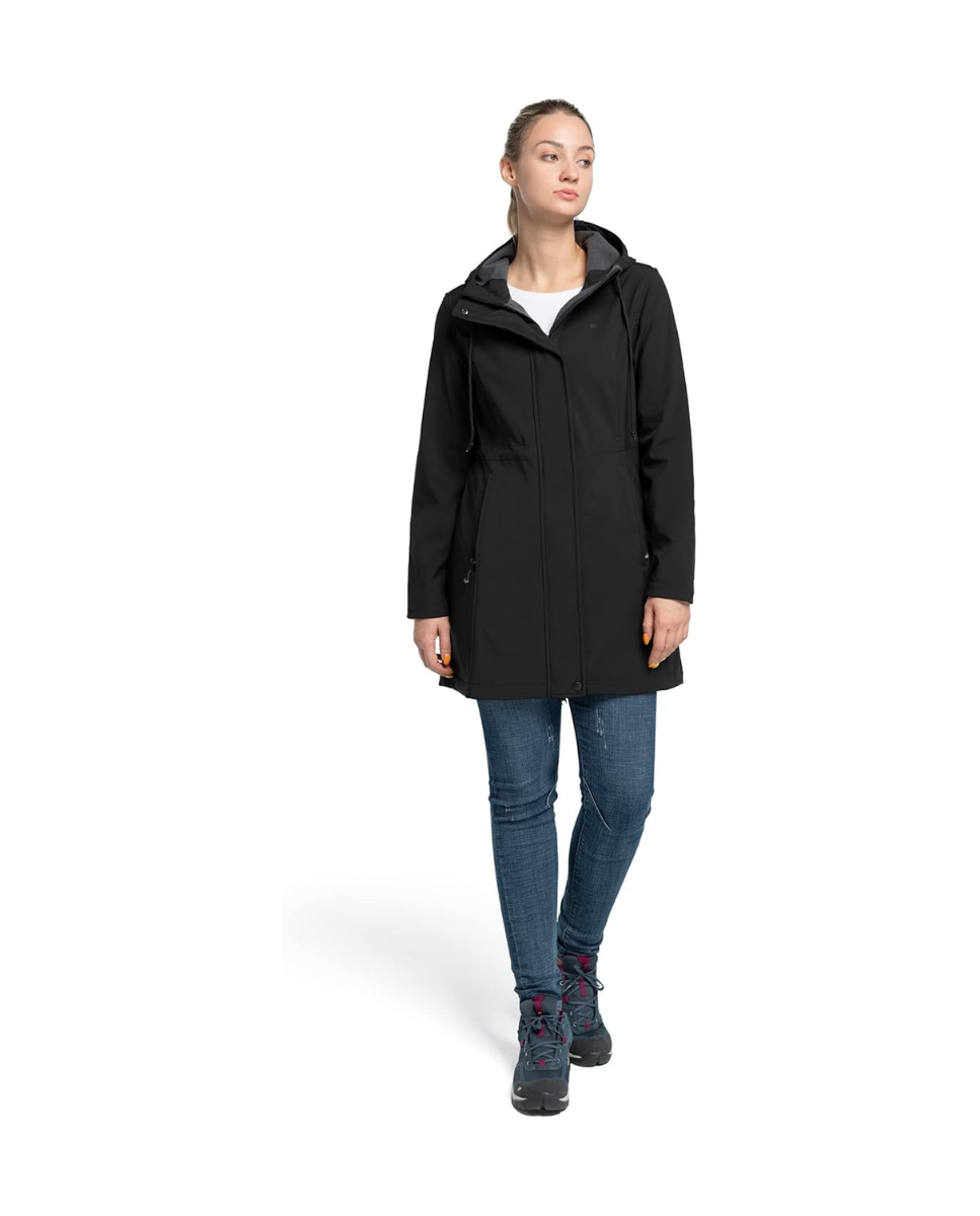 Parka de mujer negro 