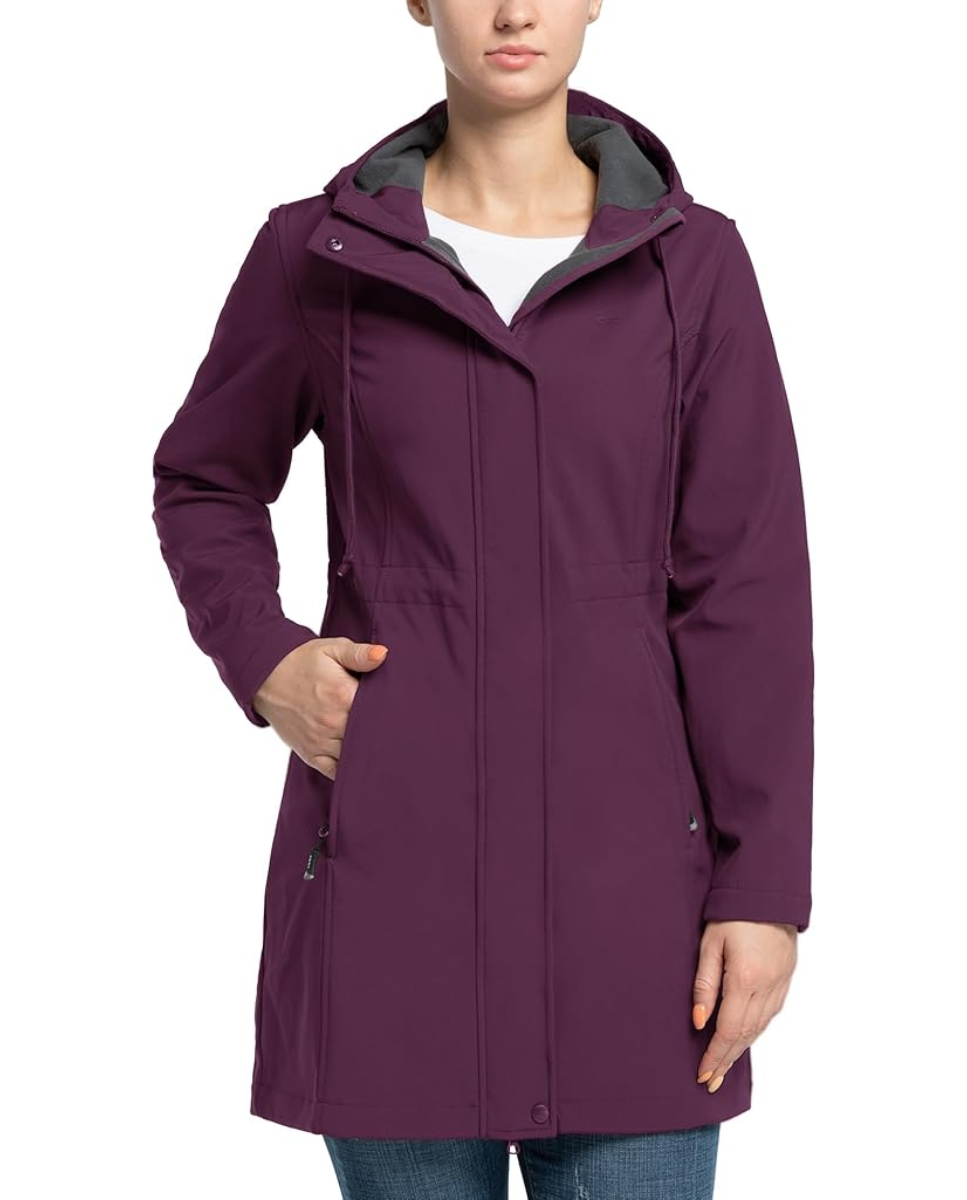 Parka de mujer morado