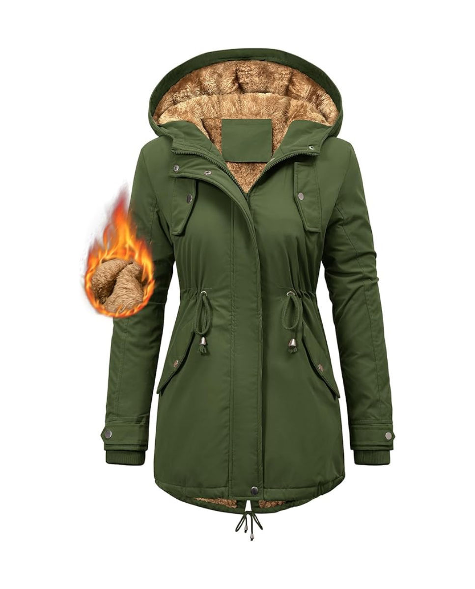 Parka de mujer verde CMTOP