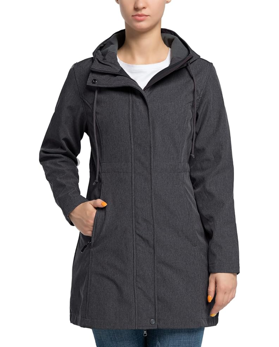 Parka de mujer gris oscuro 