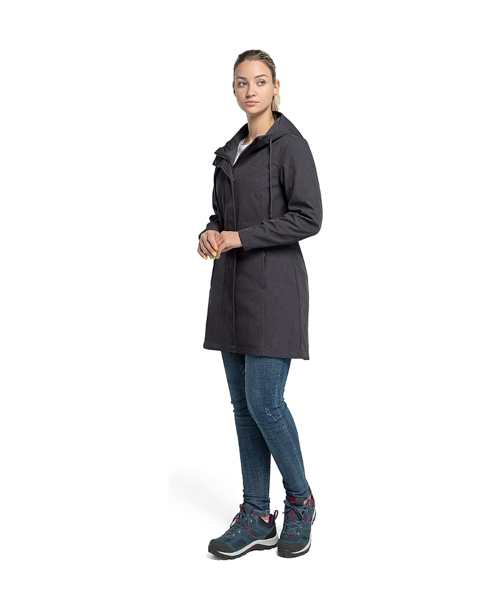 Parka de mujer gris oscuro 