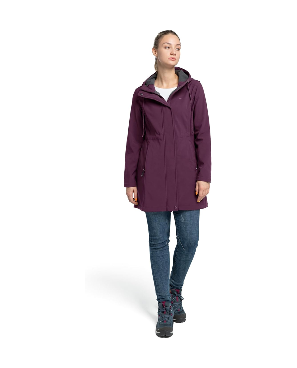 Parka de mujer morado 