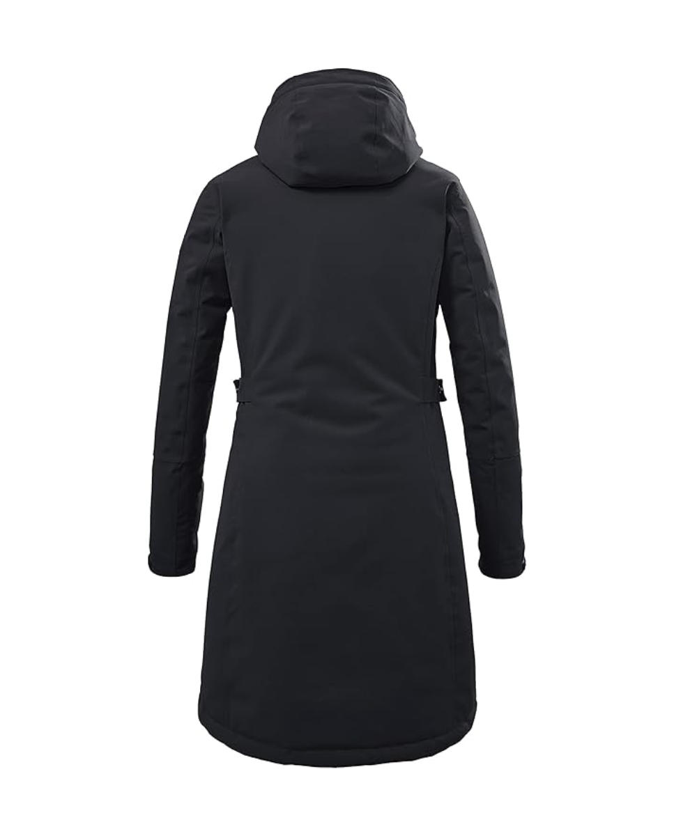 Parka de mujer negra