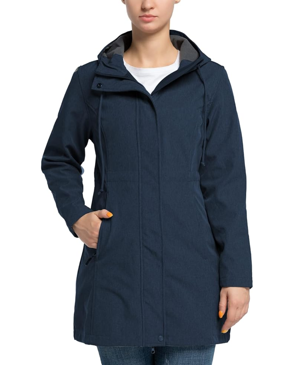 Parka de mujer azul oscuro 