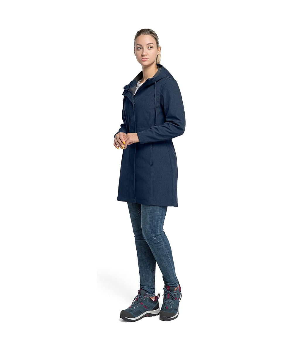 Parka de mujer azul oscuro 