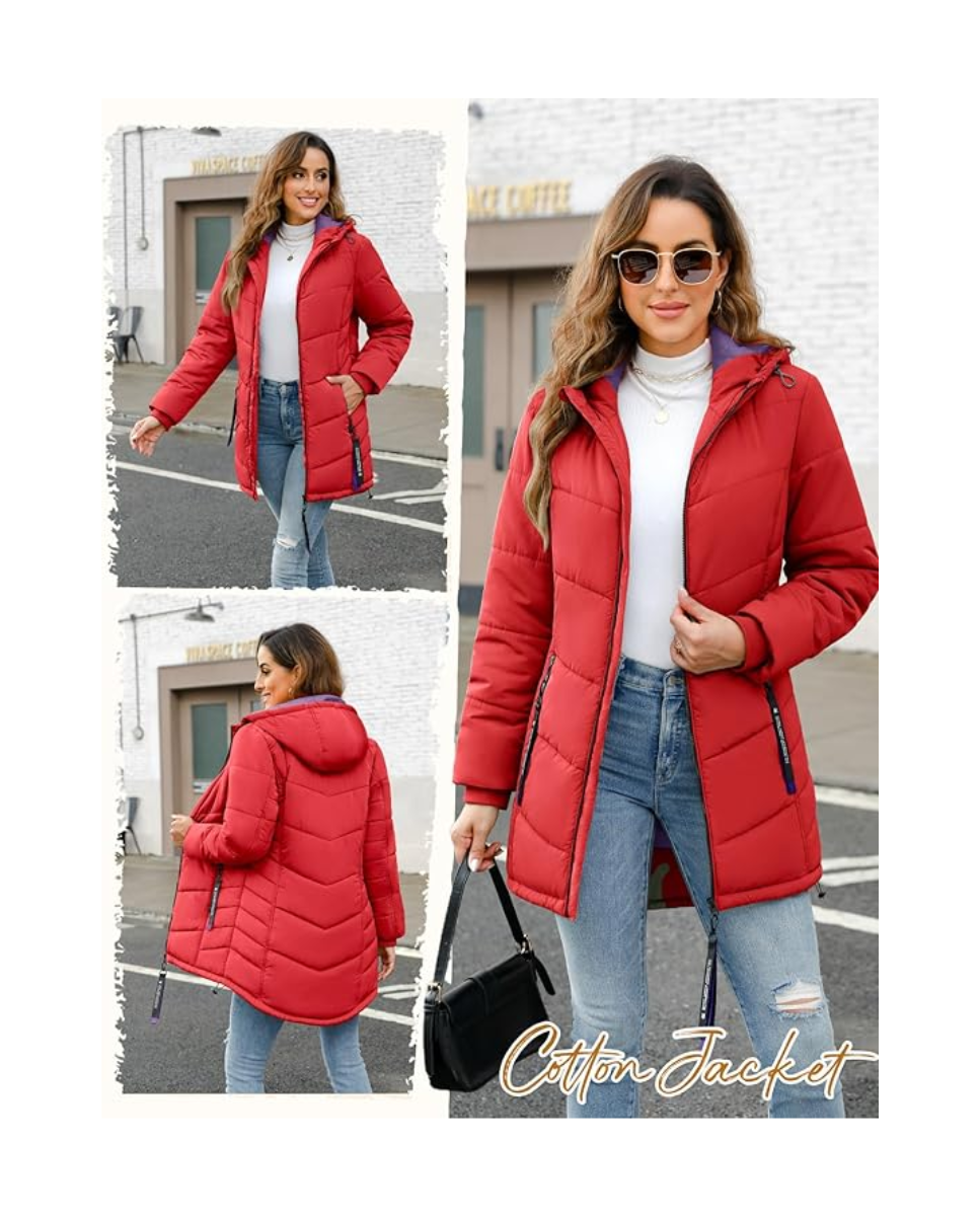 Parka de mujer rojo Young Girl 