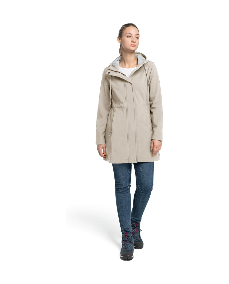 Parka de mujer beige