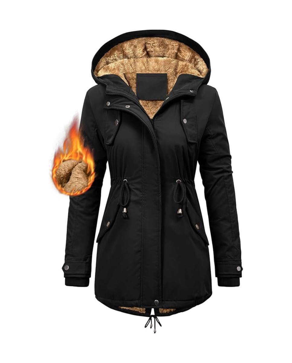 Parka de mujer negro CMTOP