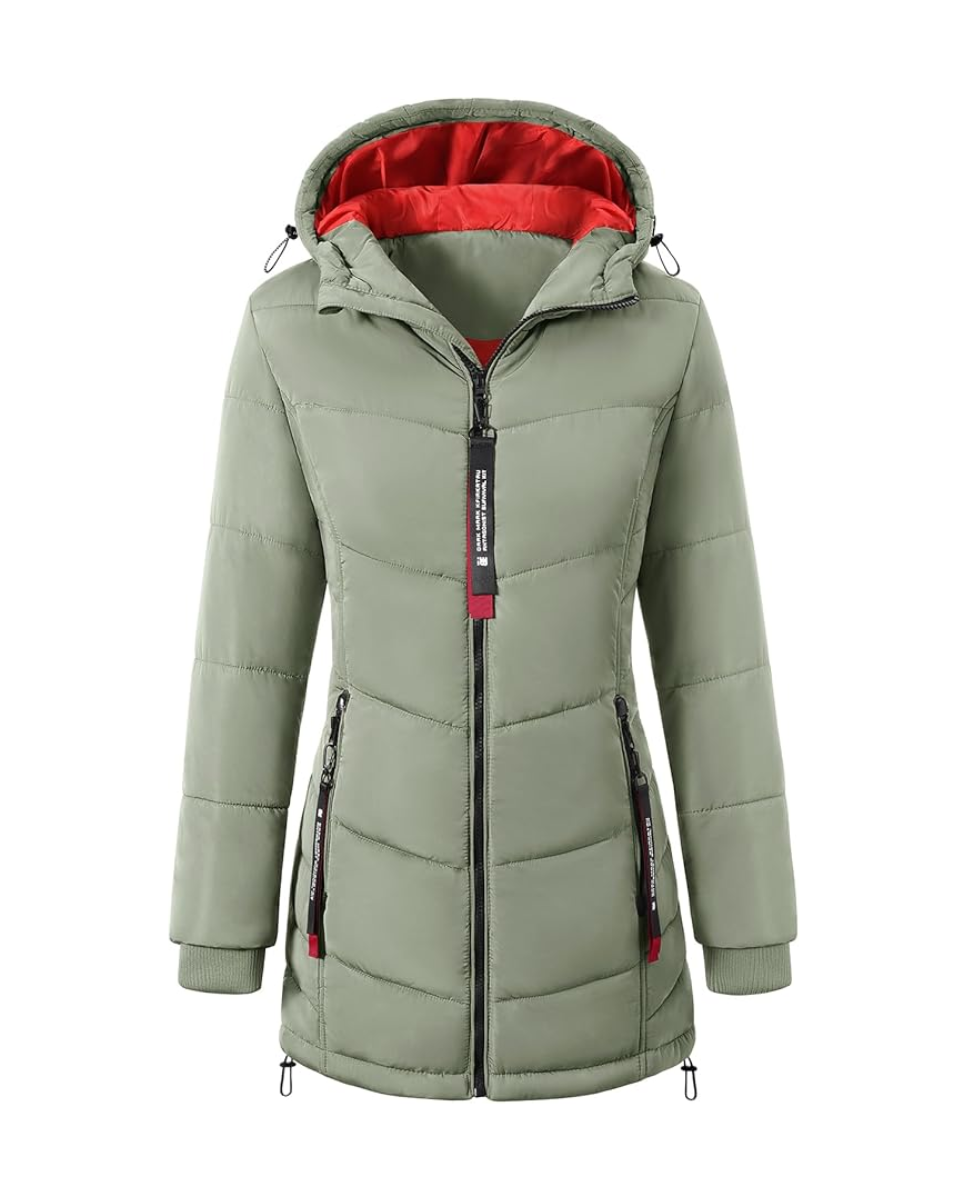 Parka de mujer verde Young Girl 