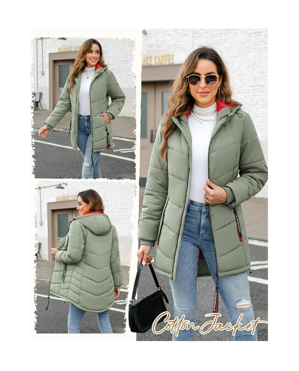 Parka de mujer verde Young Girl 