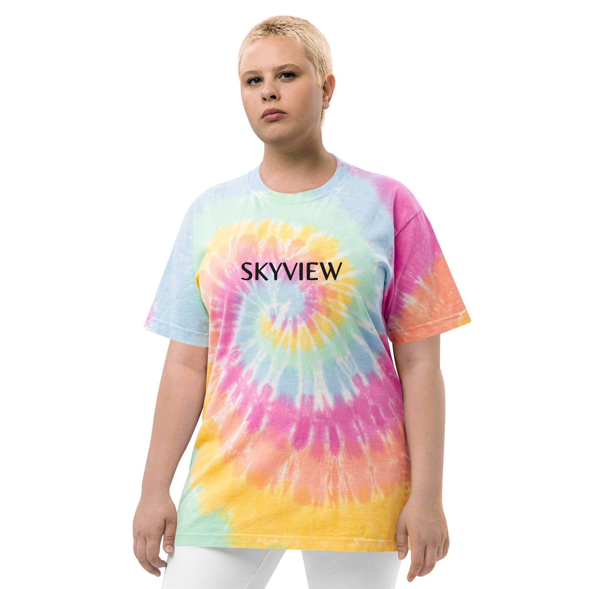 Camiseta oversize con efecto tie dye SKYVIEW