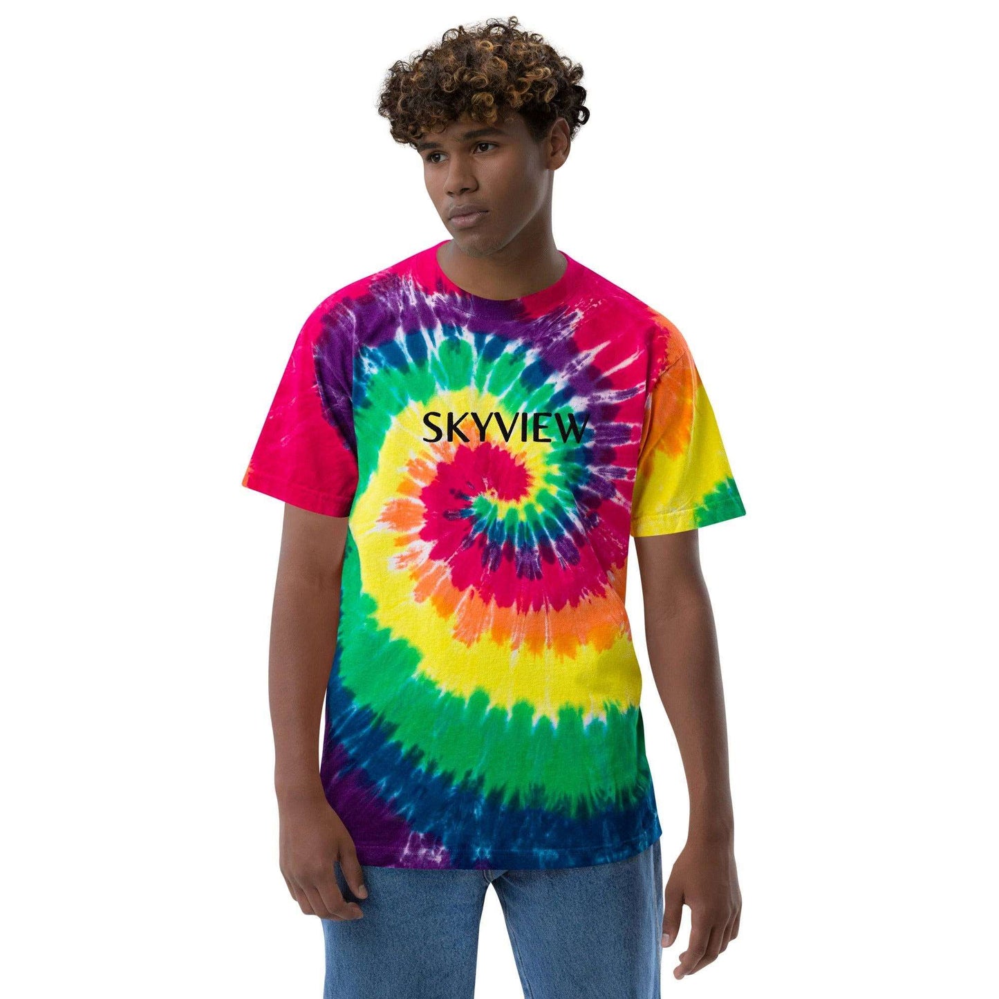 Camiseta oversize con efecto tie dye SKYVIEW