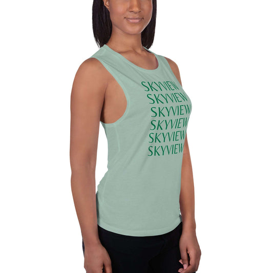 Camiseta sin mangas para mujer SKYVIEW