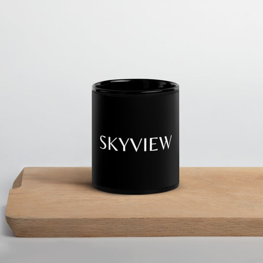 Taza negra brillante SKYVIEW